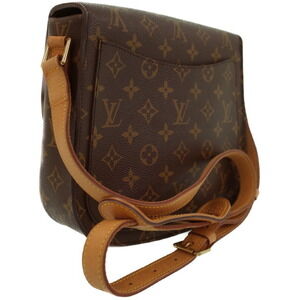 Louis Vuitton Brown Saint Leather Cloud Shoulder Monogram Bag